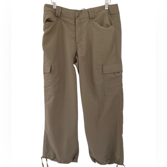 The North Face Pants - The North Face Crop high rise  cargo draw string pants Women’s size 8
